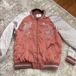 Standard Issue Rust and Gray Bomber Jacket
